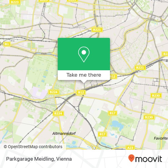 Parkgarage Meidling map