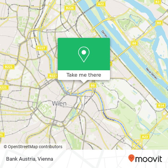 Bank Austria map