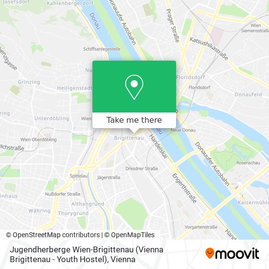Jugendherberge Wien-Brigittenau (Vienna Brigittenau - Youth Hostel) map