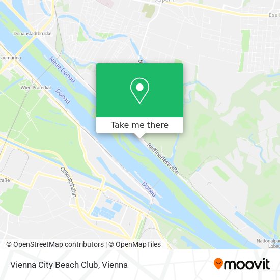 Vienna City Beach Club map