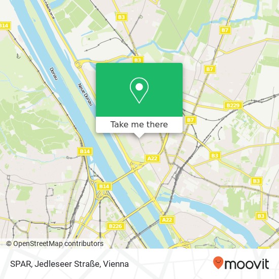 SPAR, Jedleseer Straße map