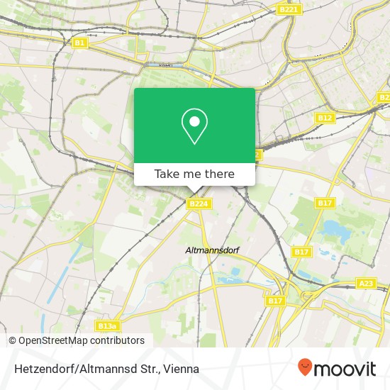 Hetzendorf/Altmannsd Str. map