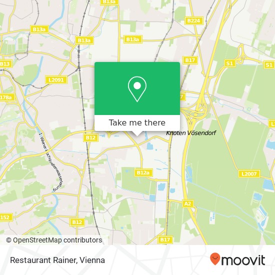 Restaurant Rainer map