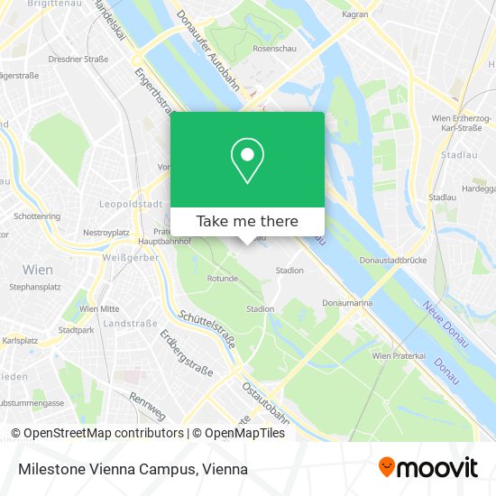 Milestone Vienna Campus map