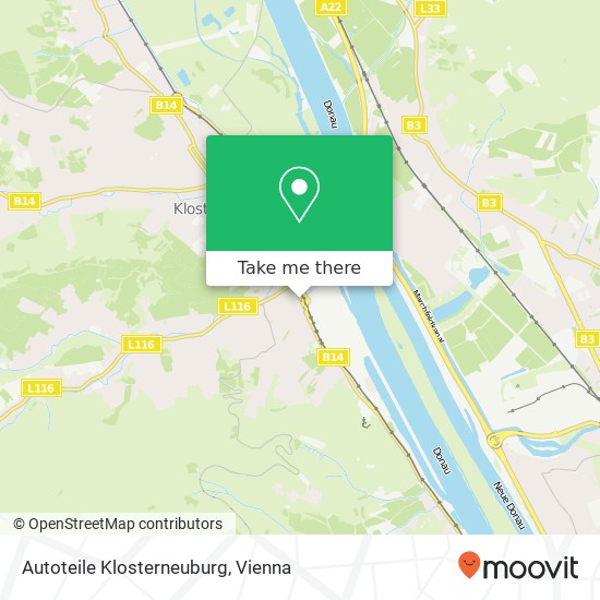 Autoteile Klosterneuburg map