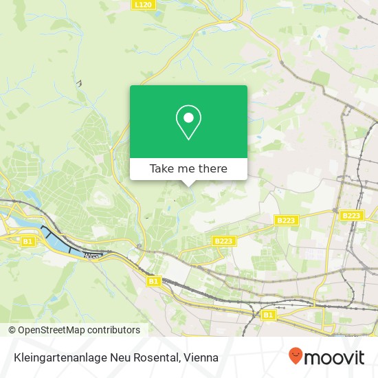 Kleingartenanlage Neu Rosental map