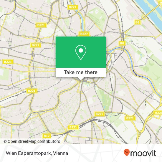Wien Esperantopark map