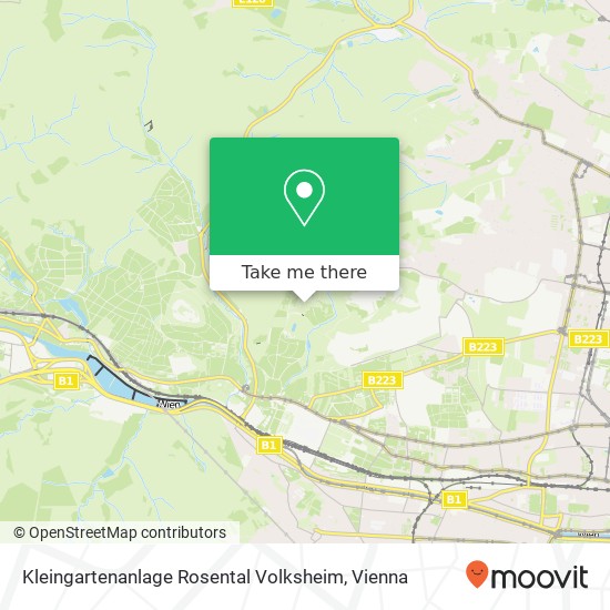 Kleingartenanlage Rosental Volksheim map