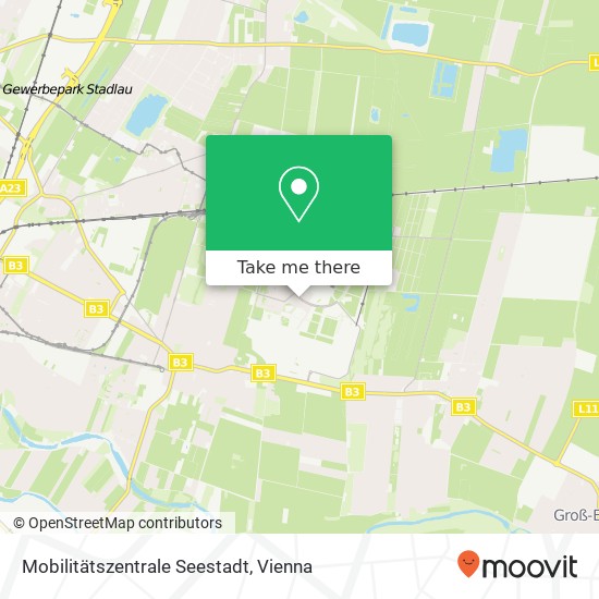 Mobilitätszentrale Seestadt map
