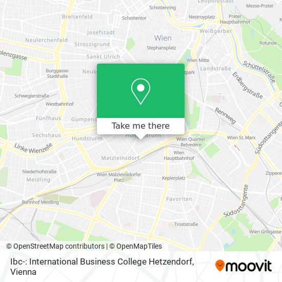 Ibc-: International Business College Hetzendorf map