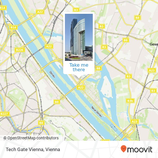 Tech Gate Vienna map