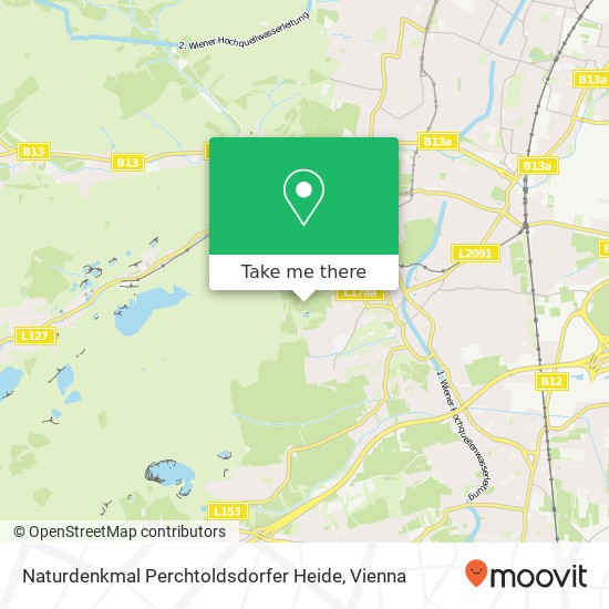 Naturdenkmal Perchtoldsdorfer Heide map