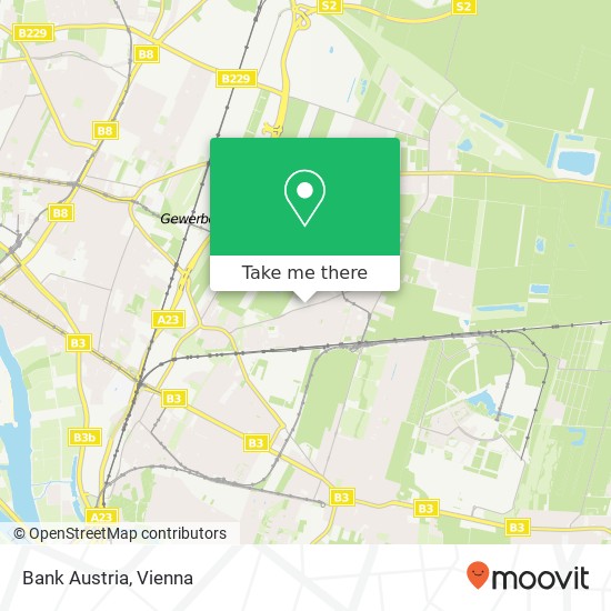 Bank Austria map