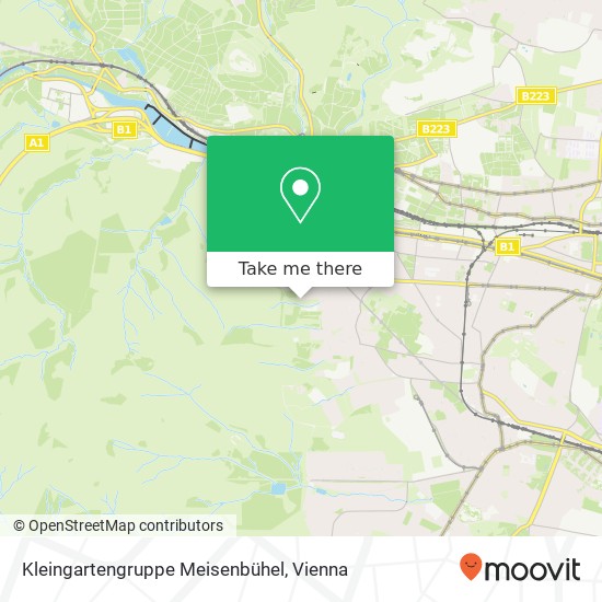 Kleingartengruppe Meisenbühel map