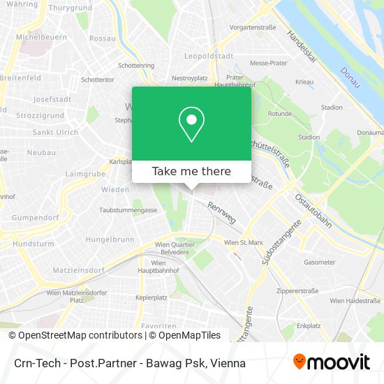 Crn-Tech - Post.Partner - Bawag Psk map