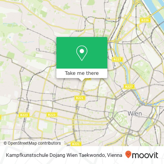 Kampfkunstschule Dojang Wien Taekwondo map