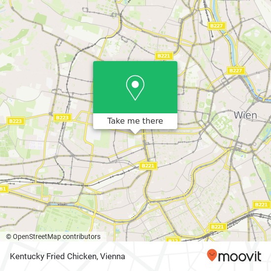 Kentucky Fried Chicken map