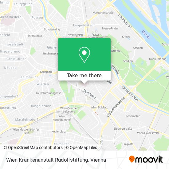 Wien Krankenanstalt Rudolfstiftung map