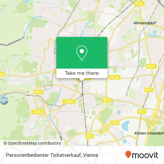 Personenbedienter Ticketverkauf map