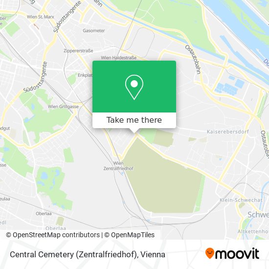 Central Cemetery (Zentralfriedhof) map