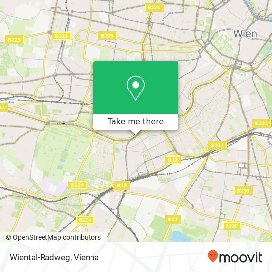 Wiental-Radweg map