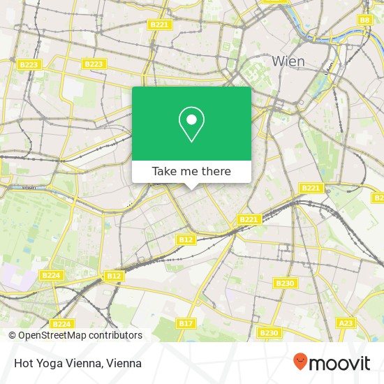 Hot Yoga Vienna map