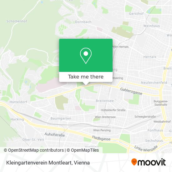 Kleingartenverein Montleart map