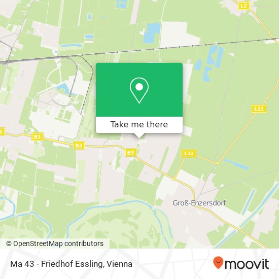 Ma 43 - Friedhof Essling map