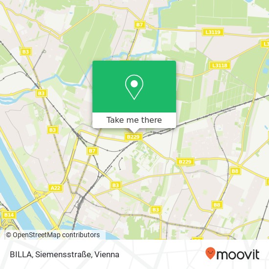 BILLA, Siemensstraße map