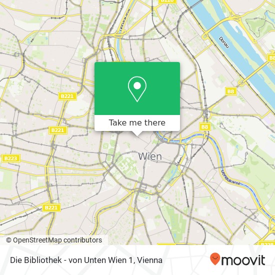 Die Bibliothek - von Unten Wien 1 map