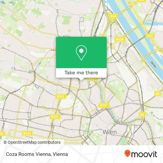 Coza Rooms Vienna map