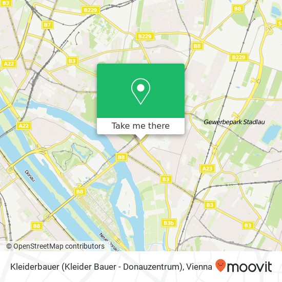 Kleiderbauer (Kleider Bauer - Donauzentrum) map