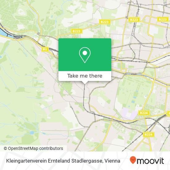 Kleingartenverein Ernteland Stadlergasse map
