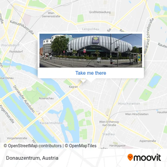 Donauzentrum map