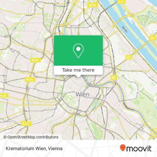 Krematorium Wien map