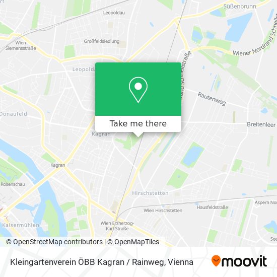 Kleingartenverein ÖBB Kagran / Rainweg map