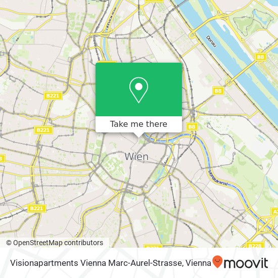 Visionapartments Vienna Marc-Aurel-Strasse map
