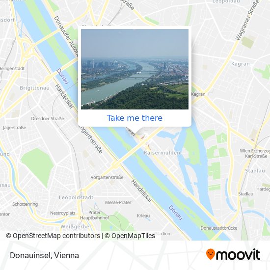 Donauinsel map