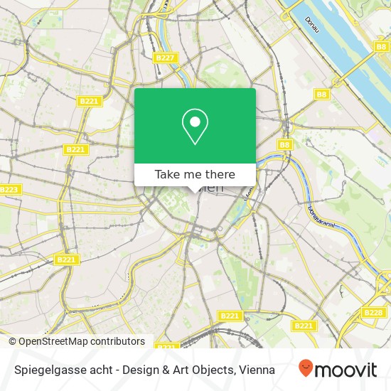 Spiegelgasse acht - Design & Art Objects map