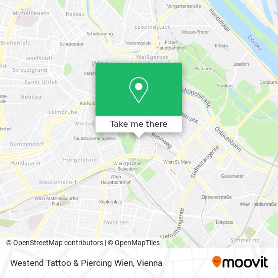 Westend Tattoo & Piercing Wien map