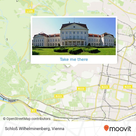 Schloß Wilhelminenberg map