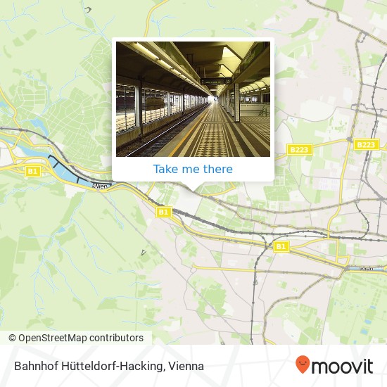 Bahnhof Hütteldorf-Hacking map