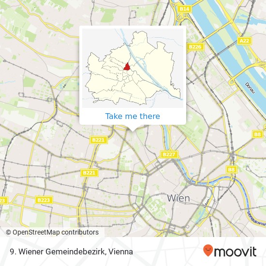 9. Wiener Gemeindebezirk map