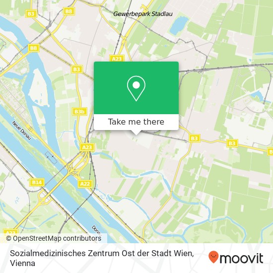 Sozialmedizinisches Zentrum Ost der Stadt Wien map