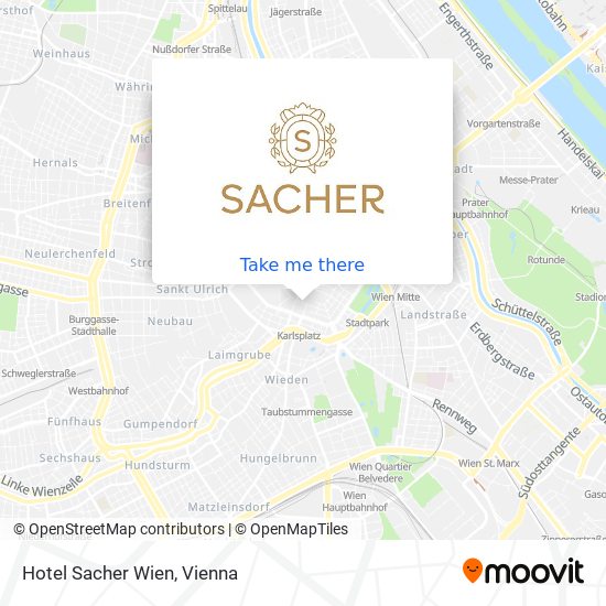 Hotel Sacher Wien map