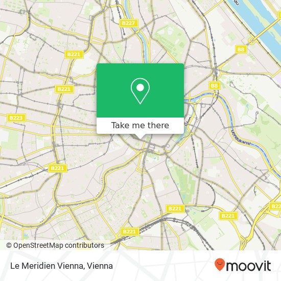 Le Meridien Vienna map