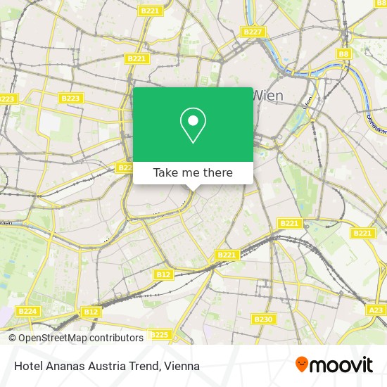 Hotel Ananas   Austria Trend map