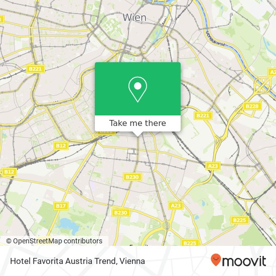 Hotel Favorita   Austria Trend map