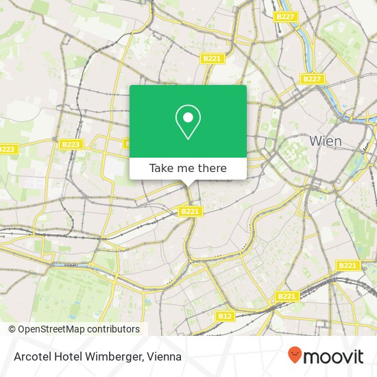 Arcotel Hotel Wimberger map