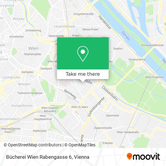 Bücherei Wien Rabengasse 6 map